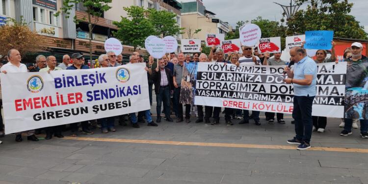 Giresun’da maden tepkisi: Katliam yasaları geri çekilsin!