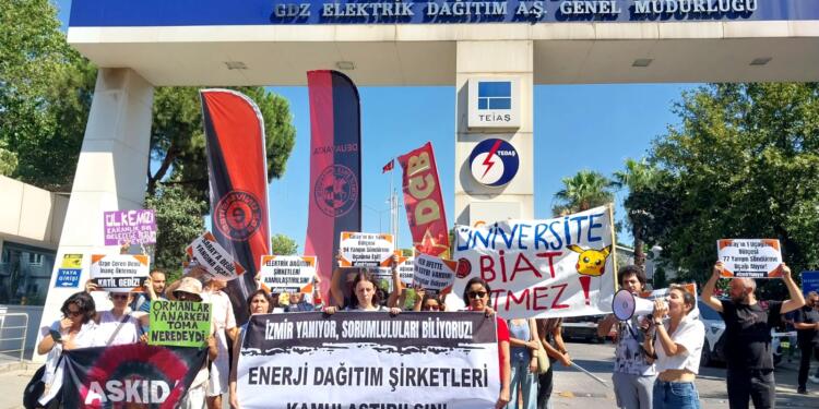 İzmir’de Gediz Elektrik protesto edildi