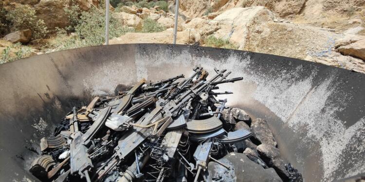 İmha edilen silahlar Casenê Mağarası’nda muhafaza edilecek