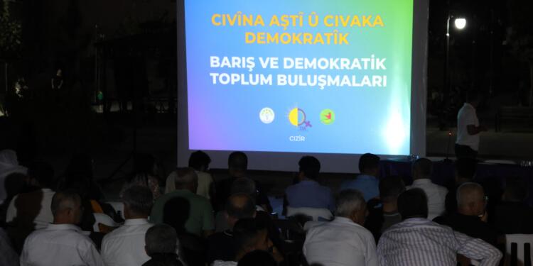 Şirnex ve Amed’de halk buluşması: Öcalan süreci halkla ilerletmek istiyor