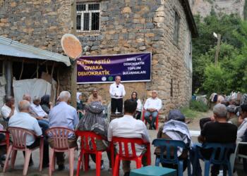 Amed ve Şirnex’te halk buluşmaları: Sürecin yükünü hep birlikte omuzlayacağız