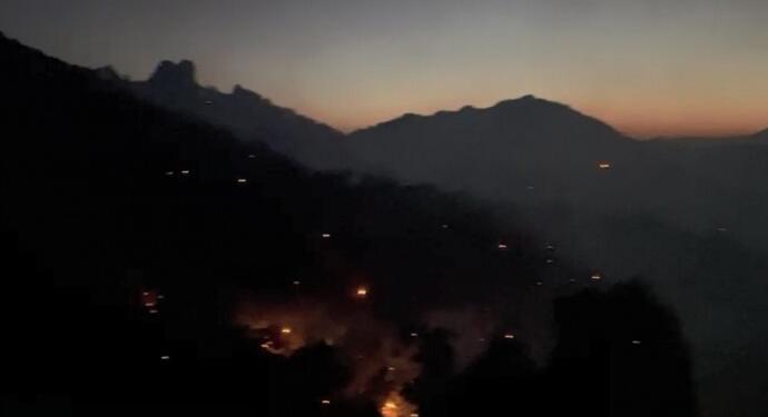 Licê’deki yangın kısmen kontrol altına alındı