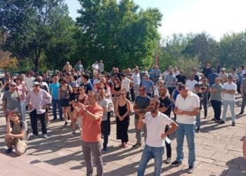 ODTÜ’de çalışanlar greve gitti