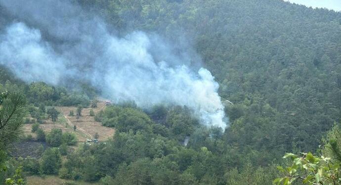Bolu’da yangın çıktı