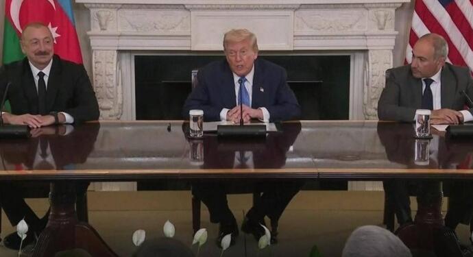 Aliyev ve Paşinyan Beyaz Saray’da: Barış sağlamayı başardık