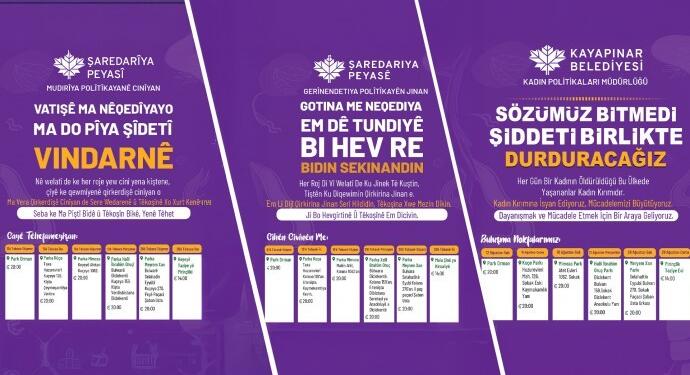 Peyas belediyesinden kadın cinayetlerine karşı eylem planı