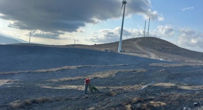 Balıkesir’de yangın: 10 dönüm arazi yandı
