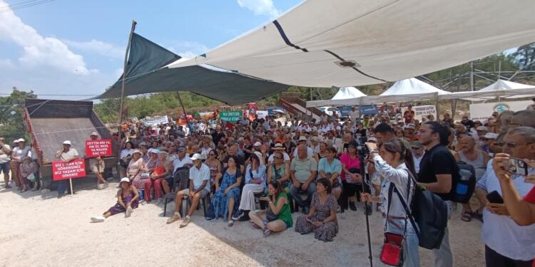 Ekolojistler maden yasasına karşı Akbelen’de buluştu