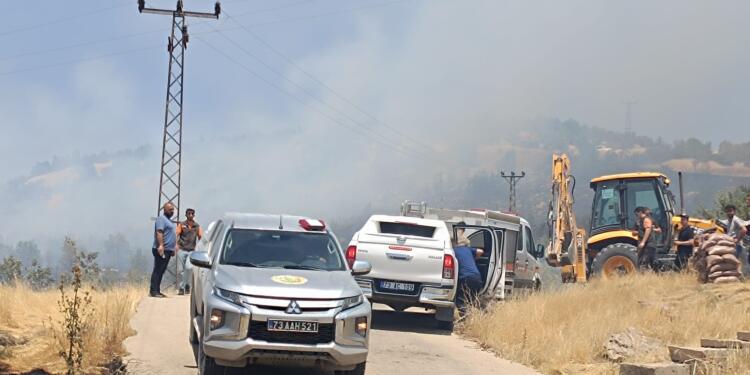 Gundikê Melê beldesinde yangın