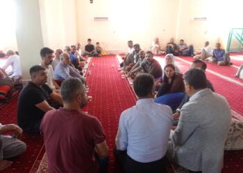 Herranlı mevsimlik işçilerin taziyesine ziyaret