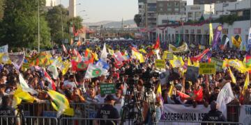 Riha’da binlerin katılımıyla ‘Barış Mitingi’ düzenlendi