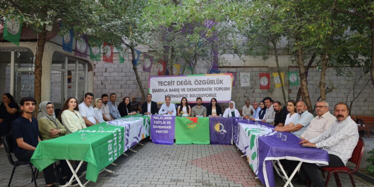 ‘Tecrit değil, özgürlük kazanacak’ mitingi düzenlenecek