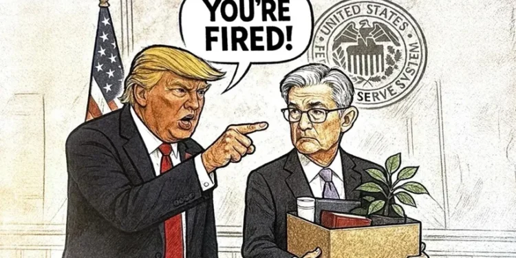Trump’tan paylaşım: Fed Başkanı Powell’ı karikatürle ‘kovdu’