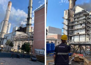 Kangal Termik Santralinde çıkan yangın kontrol altına alındı