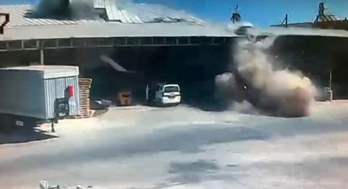 Toptancı halinde patlama: 1 ölü, 3 yaralı