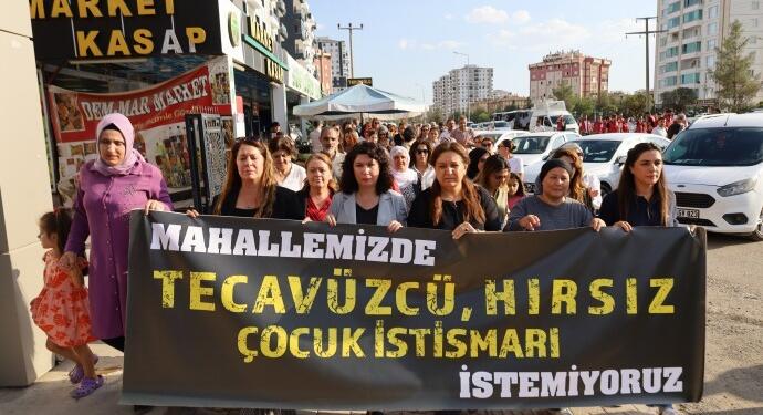 Amed’de taciz ve çocuk kaçırma girişimlerine karşı yürüyüş