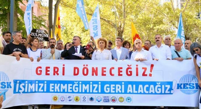 KESK: KHK’lileri görevlerine iade edin