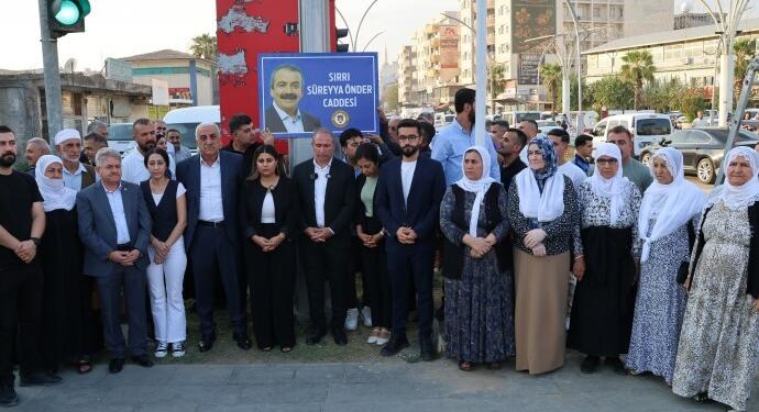 Cizîr’de bir caddeye Sırrı Süreyya Önder ismi verildi