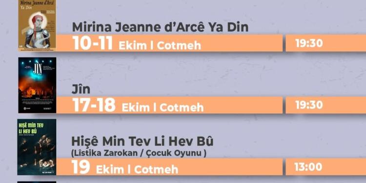 Amed Şehir Tiyatrosu’ndan Ekim ayında 3 oyun