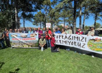 Bakanlık önünde Boyabat’ta maden protestosu: Doğa katliamına izin vermeyeceğiz