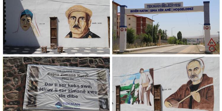 Duvarlar dengbêjlerin resimleriyle güzelleşti