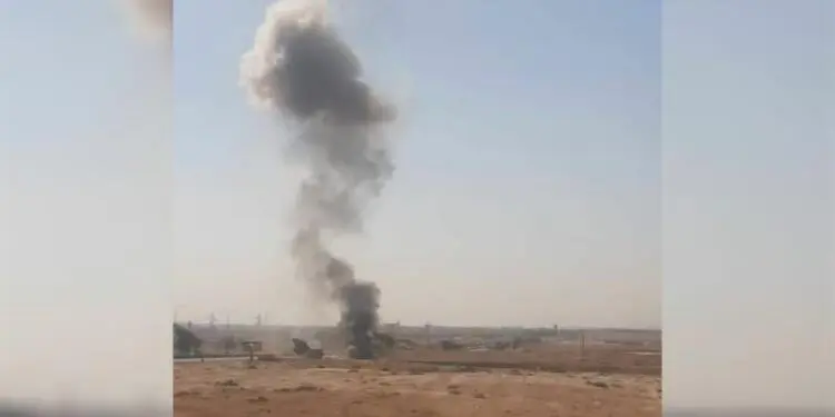 Halep Uluslararası Havaalanı yolunda patlama sesi