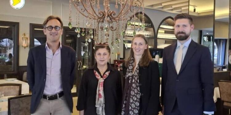 Alman heyeti Halep’te MSD temsilcileriyle bir araya geldi