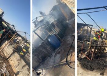 Duhok’ta Şengalli göçmenlerin kaldığı kampta yangın