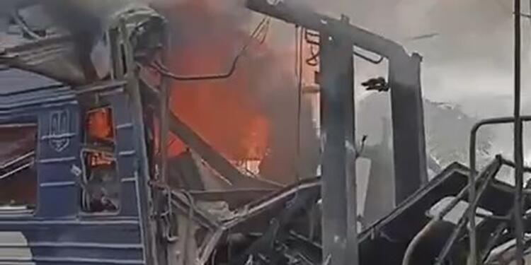 Ukrayna’da tren istasyonuna İHA saldırısı