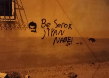 Adana duvarlarında Abdullah Öcalan grafitisi