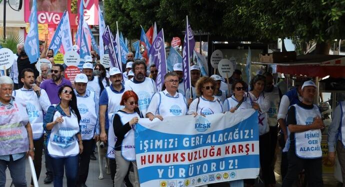 KHK’lere karşı yürüyen KESK’liler Adana’ya vardı