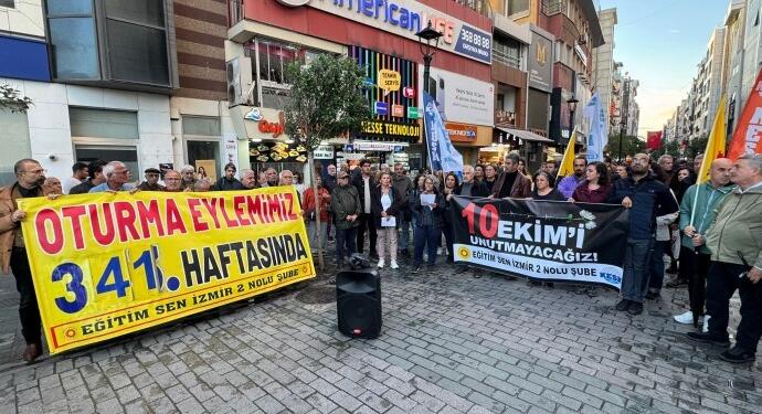 KHK eylemi 341’inci haftada: Gar Katliamı’nda yaşamını yitirenler anıldı