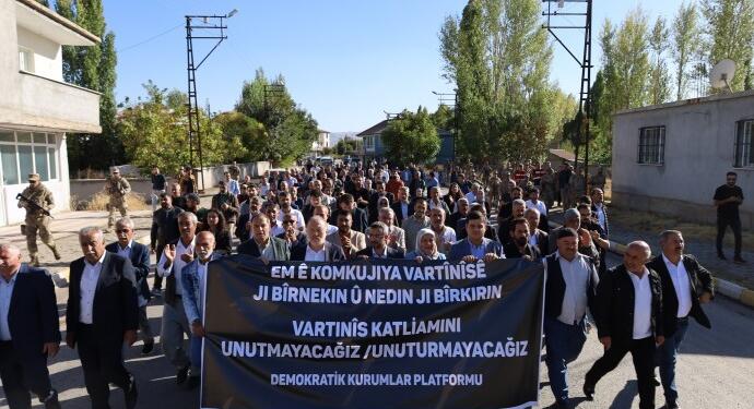Vartinîs Katliamı anıldı: Umarız adalet yerini bulur