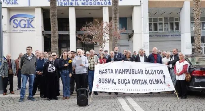 Hasta tutsaklar için eylem: Sağlık durumları ağırlaşıyor