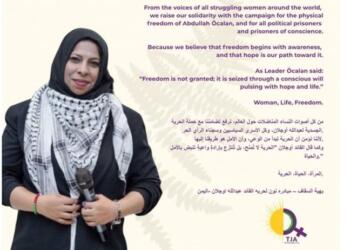 Bahia Al-Saqqaf’tan TJA yürüyüşüne mesaj: Umut özgürlüğe giden yoldur