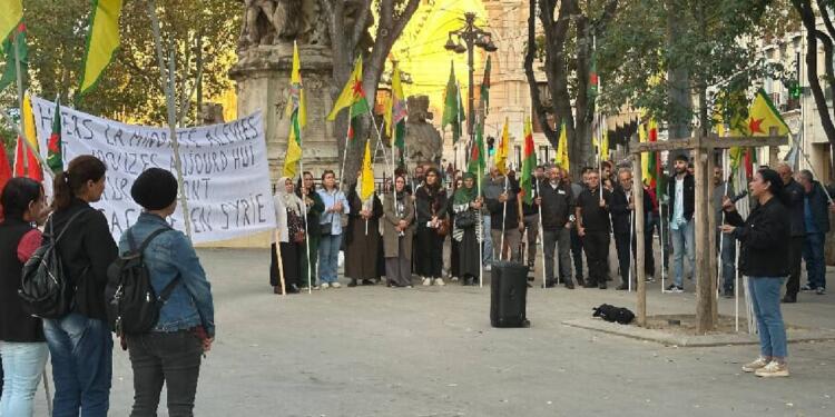 Avrupa’da Şêxmeqsûd ve Eşrefiyê’ye saldırılar protesto edildi