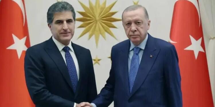 Neçirvan Barzani Erdoğan’la bir araya geldi