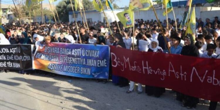 Maxmûr’da 9 Ekim komplosu protesto edildi