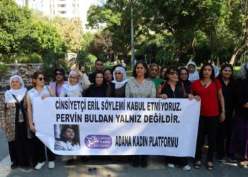 Adana’da kadınlardan Pervin Buldan’a destek