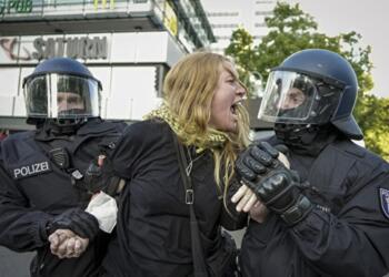 Berlin’de Gazze eylemine polis müdahalesi