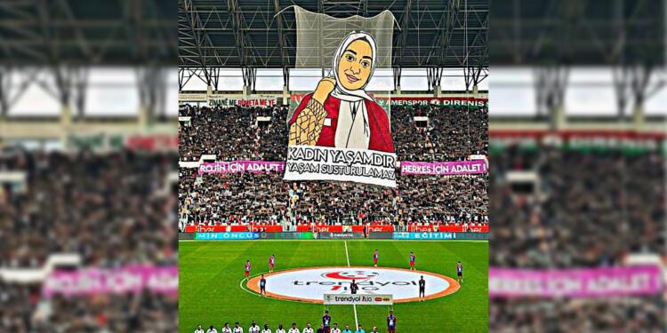 Amedspor taraftarından Rojin Kabaiş için eylem