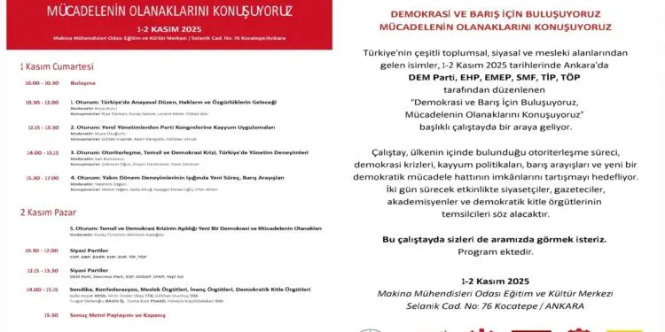 Sosyalist parti ve örgütlerden 2 günlük ‘süreç’ çalıştayı