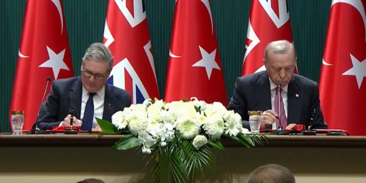 Erdoğan ile Starmer, Eurofighter anlaşmasını imzaladı