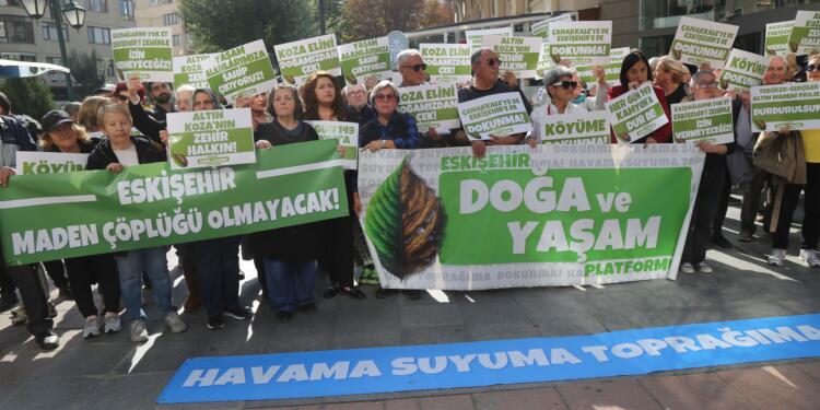 Madencilik projelerine karşı eylem: Eskişehir maden çöplüğü olmayacak