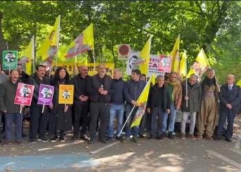 AK binası önünde Abdullah Öcalan’a ‘umut hakkı’ mitingi