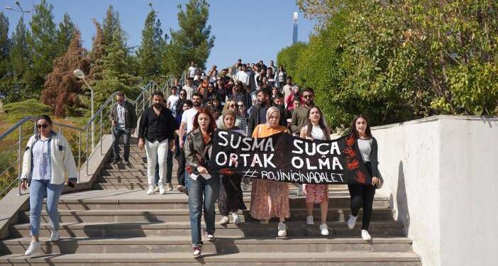 Şirnex’te öğrenciler Rojin Kabaiş için yürüdü