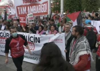 İstanbul’da İsrail protestosu: İsrail’e boykot, Filistin’e özgürlük