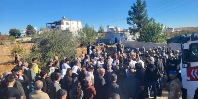 Aslan için Hewag’da kurulan taziyeye kitlesel ziyaret