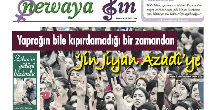 Newaya Jin’ın yeni sayısı ‘Jin Jiyan Azadî’ manşetiyle çıktı