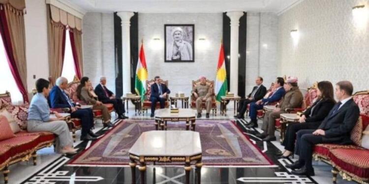 Mazlum Ebdî ve Îlham Ehmed, Mesud Barzani ile bir araya geldi